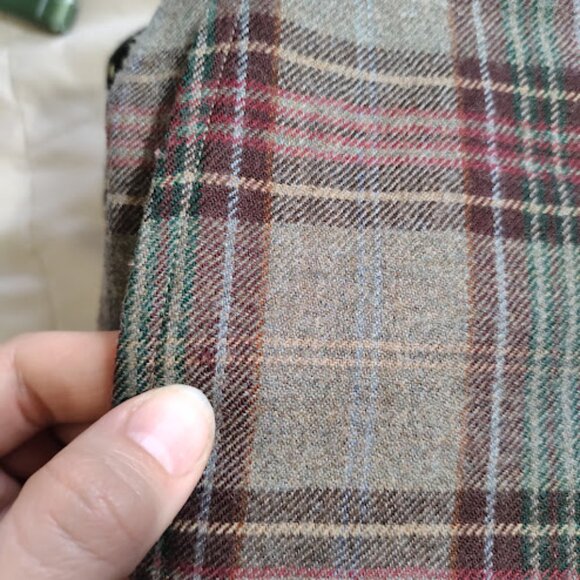 VINTAGE | Wool Plaid Pants Preppy Christmas Trousers Holiday Party Heritage Ivy - Picture 10 of 12